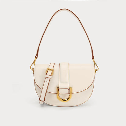 Women Handbags Geniue Cowhide Leather Saddle Bags Crossbody Shoulder Bag Ladies