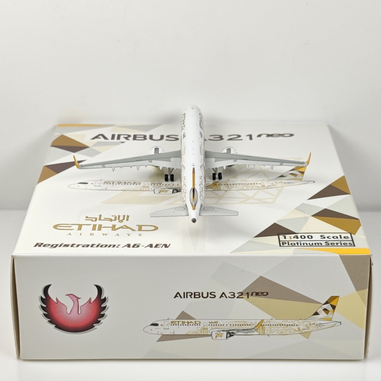 1:400 Phoenix Etihad Airways A321neo Airplane Diecast Aircraft Plane Model
