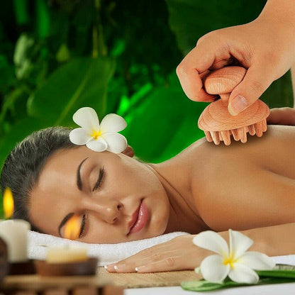 Massage Roller Guasha Anti Cellulite Fascia Body Pain Relief Wood Therapy Tool