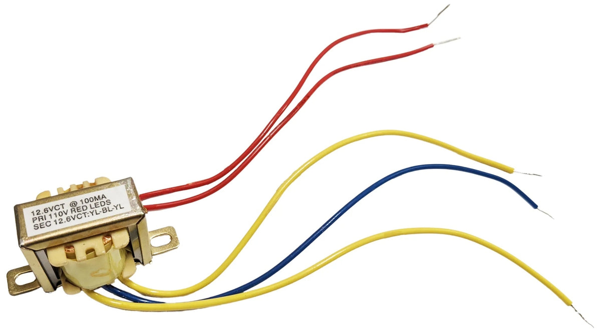 3 Pack 12.6 VCT 0.1A Power Transformer with Wire Leads and Foot Mount