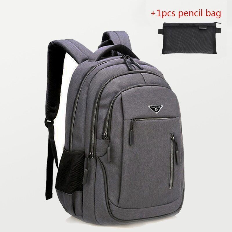 Backpack Men Laptop Backpacks 15.6 Oxford High School Bags Teen Student Backpack