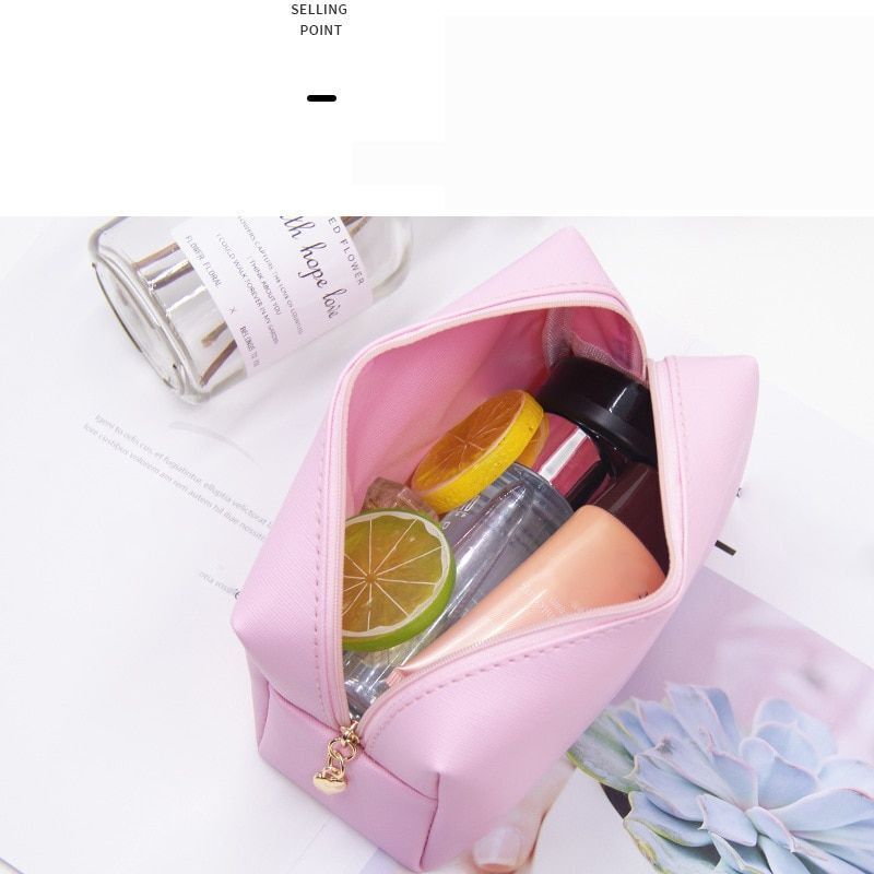 Travel Makeup Bags Synthetic Leather Make Up Pouch Wash Toiletry Organizer Bags