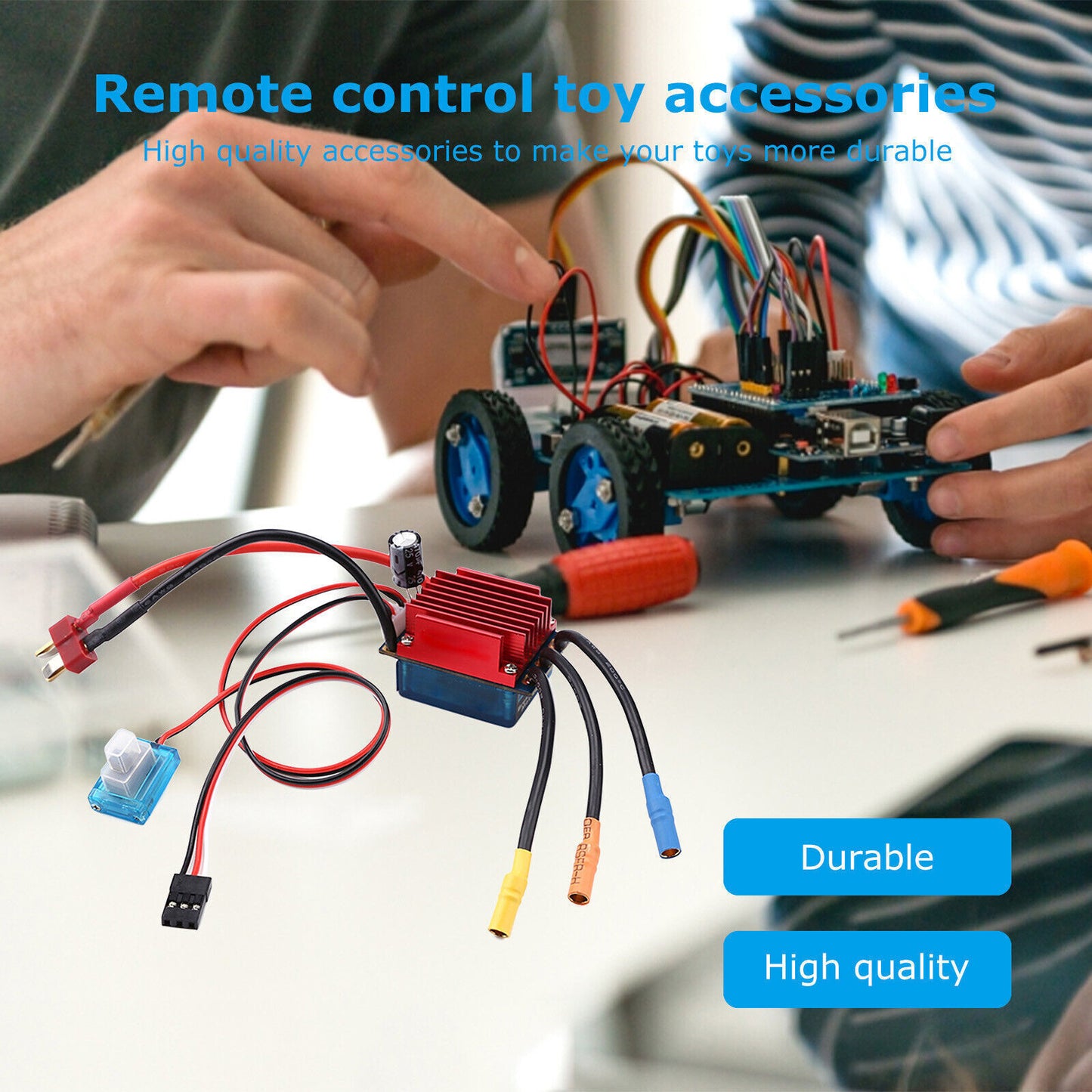 35A Brushless ESC Waterproof Speed Controller for 1/16 1/18 RC Car Truck Model