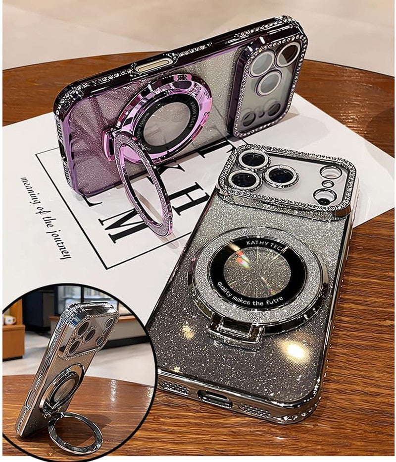 Magnetic Stand for Iphone 17 Pro Max Case [Compatible with Magsafe][Built-In Cam