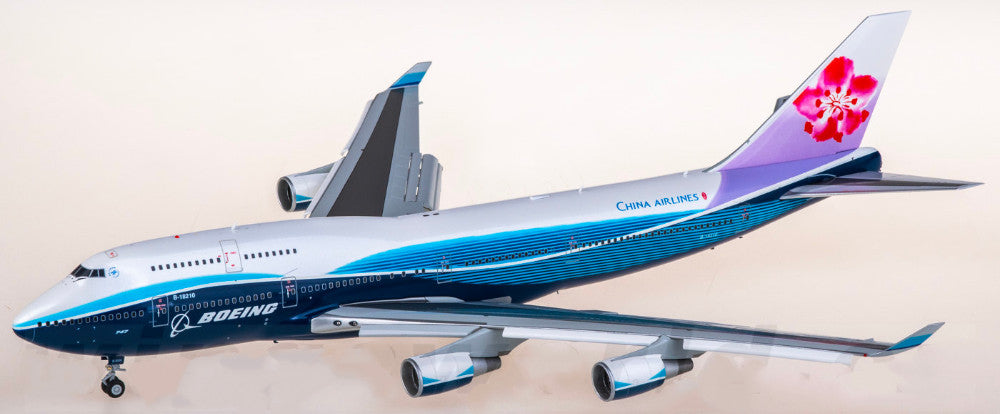1:200 JC Wings China Airlines Boeing 747-400 Passenger Diecast Airplane Model