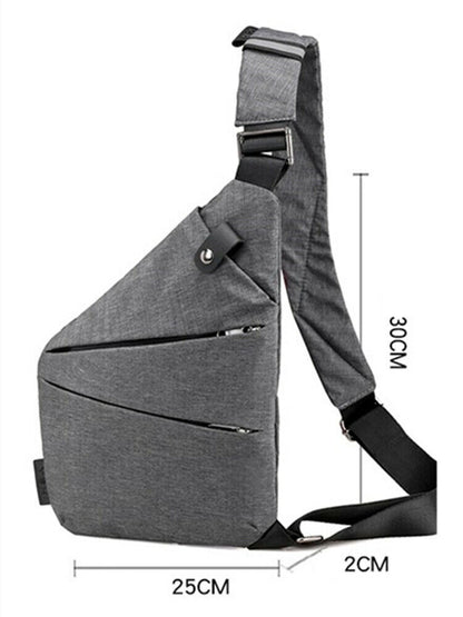 Male Nylon Bags Men's Waterproof Shoulder Bags Chest Bag Crossbody Bag Business