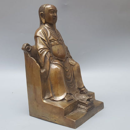 Chinese Bronze Xuanwu Patriarch's Ornament of Zhenwu Emperor's Worship Statue