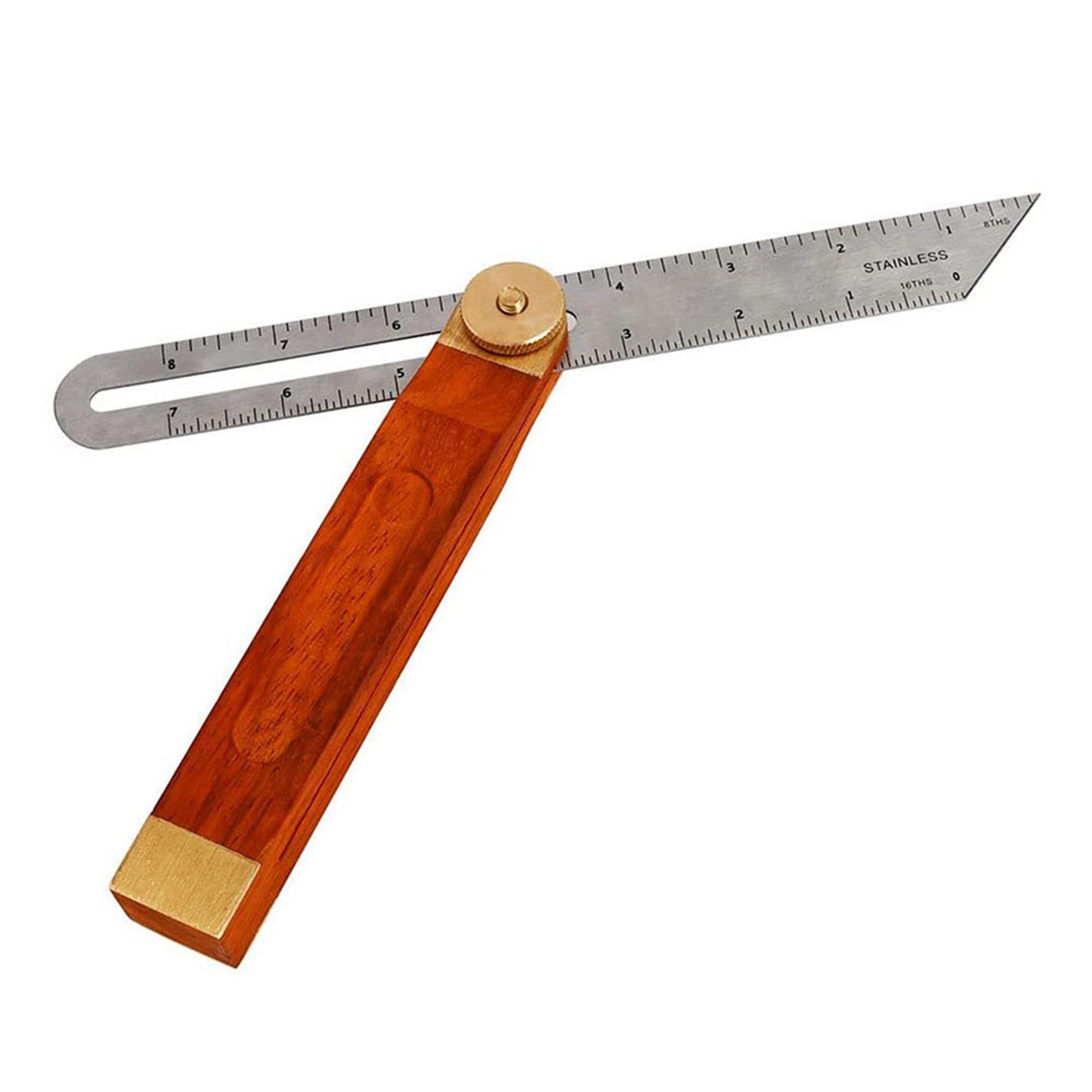 Stainless Steel Adjustable T-Bevel Gauge Ruler Double-Sided Shell DIY Tool