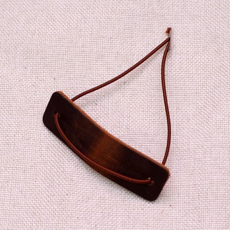 Notebooks Closer 2Pcs Genuine Leather Protective W/ Repair Rubber Band Accessory