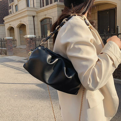 Synthetic Leather Chain Handbags Small Purses Shoulder Messenger Crossbody Bags