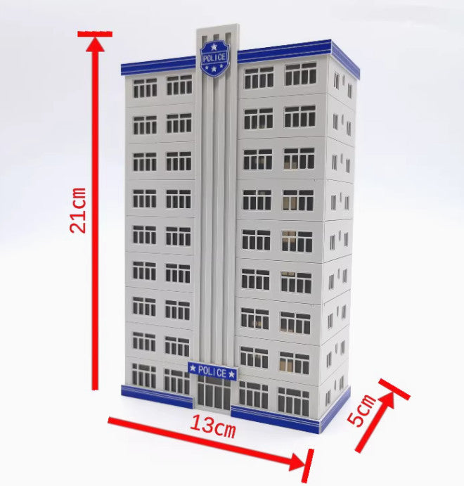 N Scale 1/150 Models Railway Police Department Headquarter / Station Building