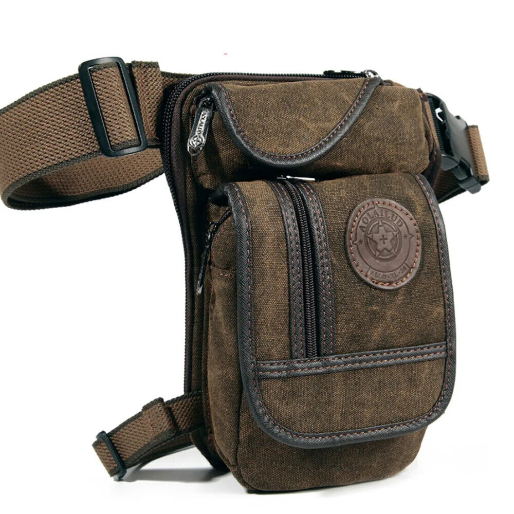 Men Drop Leg Bag Waist Cross Body Outdoor Sports Male Belt Hip Bags