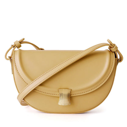 Small Mini Real Leather Flap Saddle Bag Shoulder Purse Clutch Crossbody Fasshion
