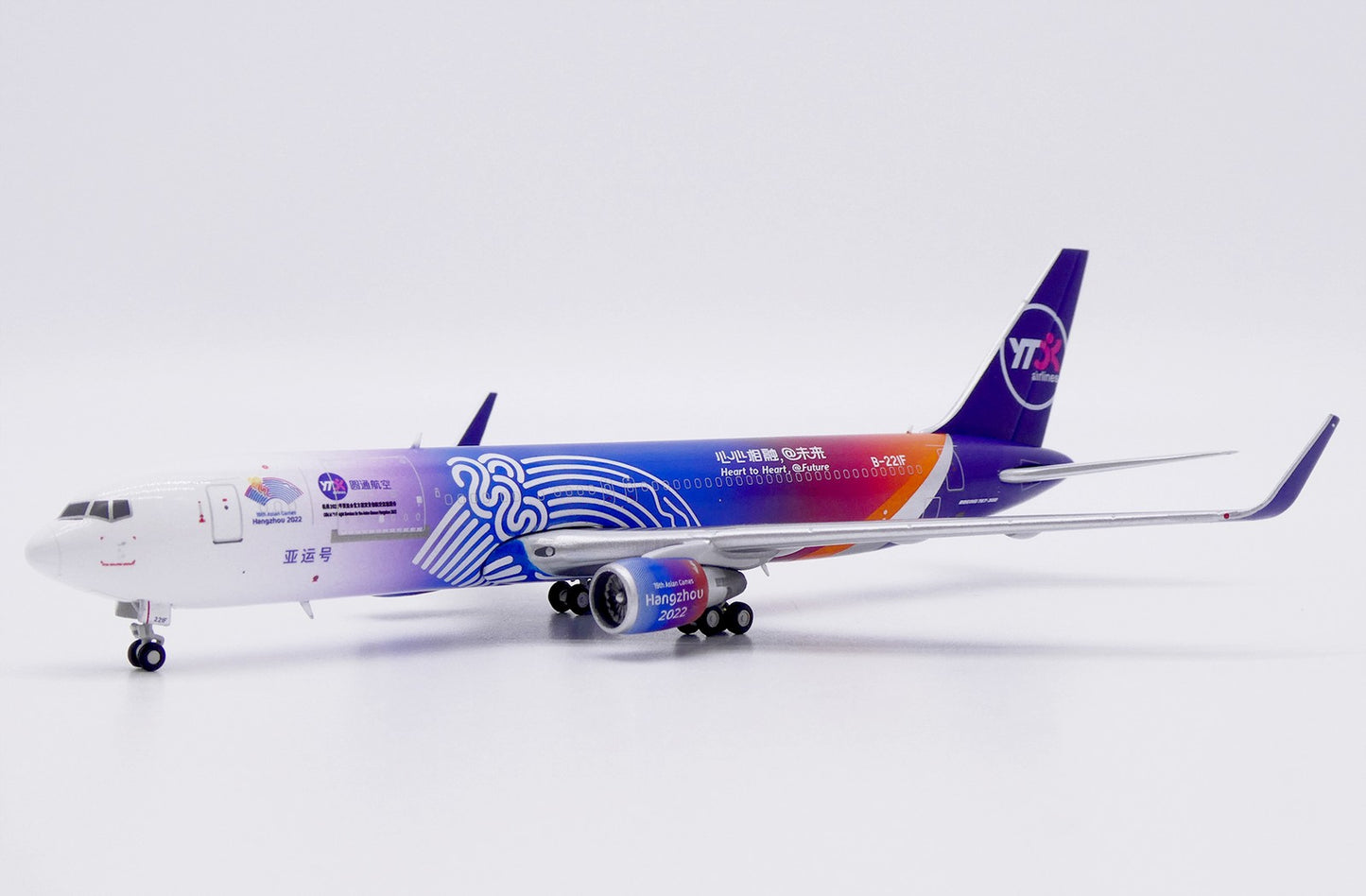 1:400 JC Wings YTO Airlines B767-300ERF Passenger Airplane Diecast Plane Model