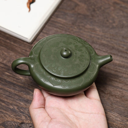 5.6" Chinese Yixing Zisha Pottery Purple Clay 170cc Handmade Puer Kung Fu Teapot