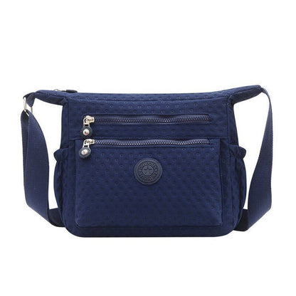 Ladies Shoulder Bags Women Nylon Handbag Zipper Purses Messenger Crossbody Bag