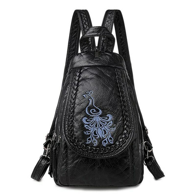 High Quality Backpack Women New Leather Backpack School Bag for Teenage Girls