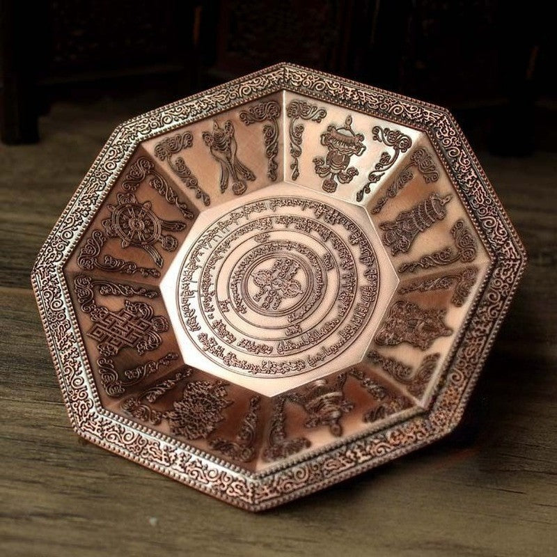 Buddhist Supplies Buddhism Eight Elephant Sacrifice Fire Plate Bowl Collection
