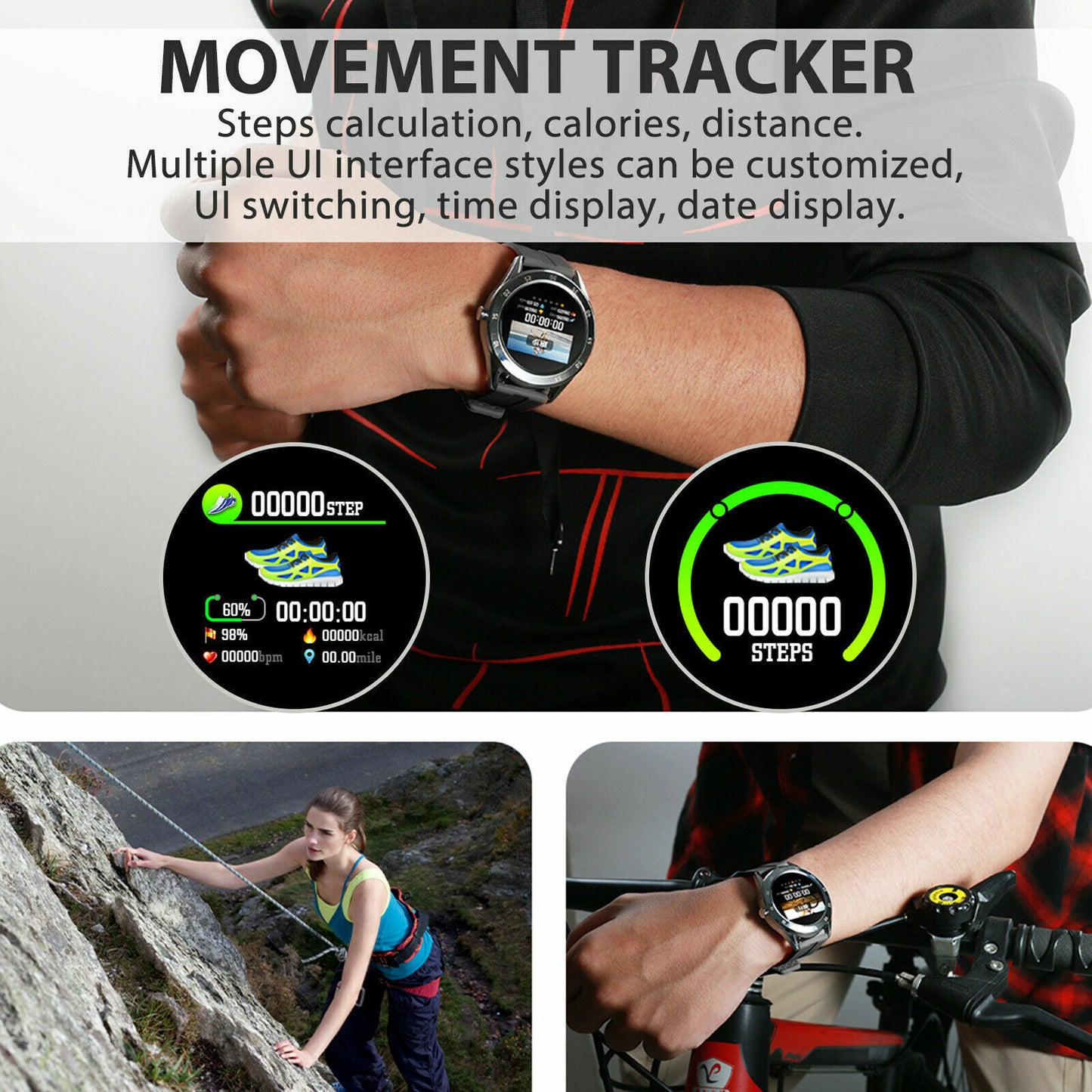 Reloj Inteligente de MUJER HOMBRE Smart Watch Universal para Telefono Bluetooth