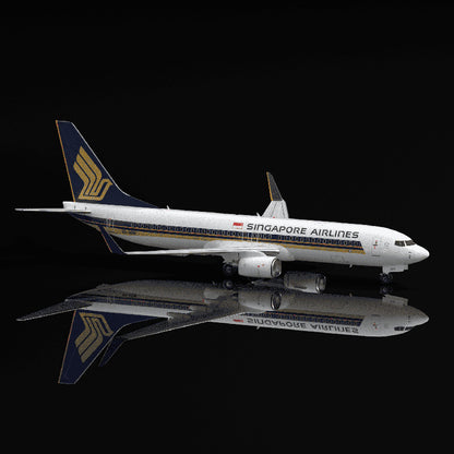 1:400 Aero Polaris SINGAPORE AIRLINES Boeing 737-800 Airplane Diecast Model