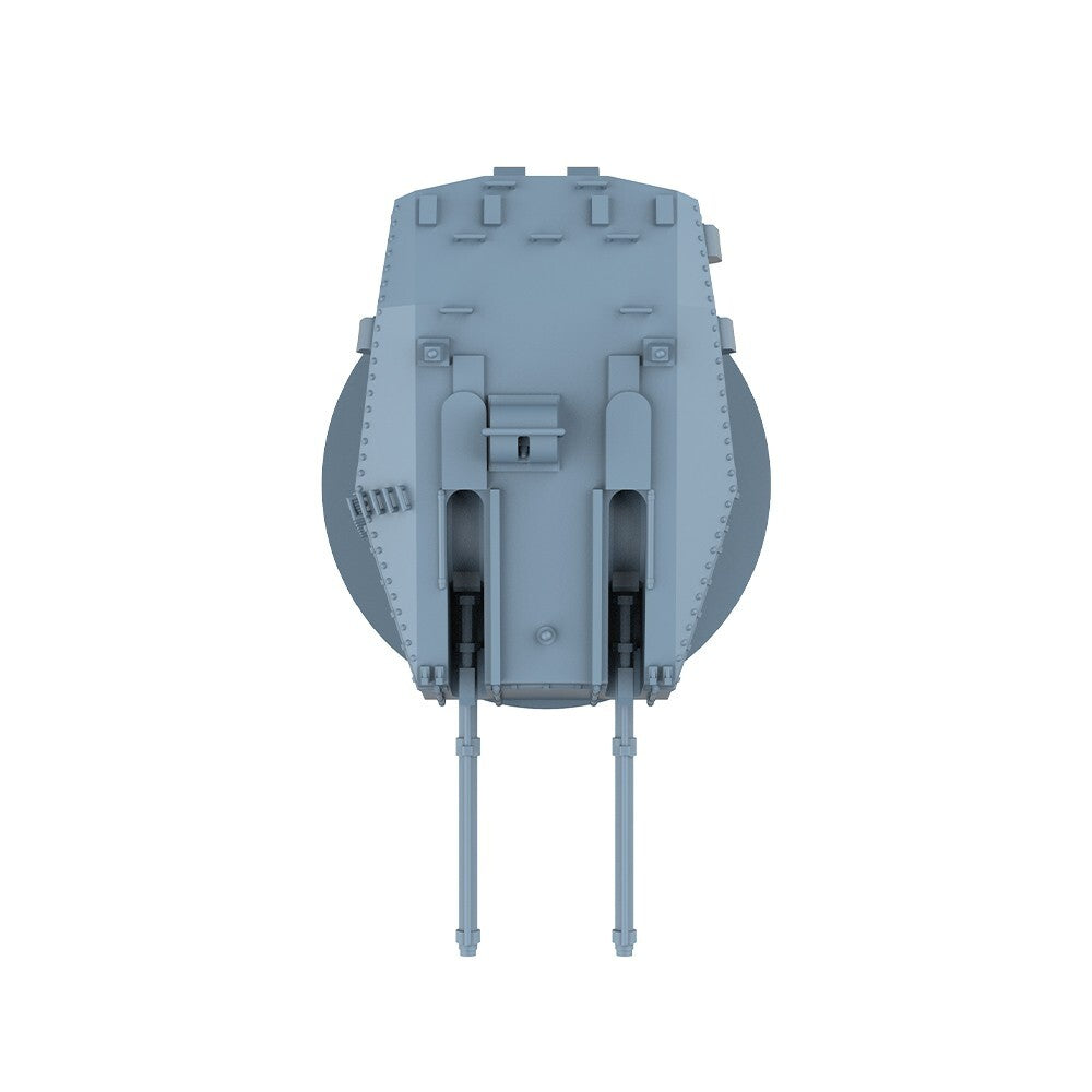 LYCG700370 1/700 Model Upgrades Parts Royal Navy 76mm /70 Mk VI Twin AA Gun