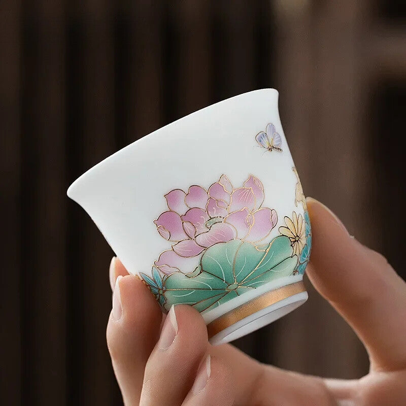 Single Cup Jingdezhen Tea Set Ceramic Cup Single Household Cup Porcelain Cup