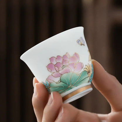 Single Cup Jingdezhen Tea Set Ceramic Cup Single Household Cup Porcelain Cup