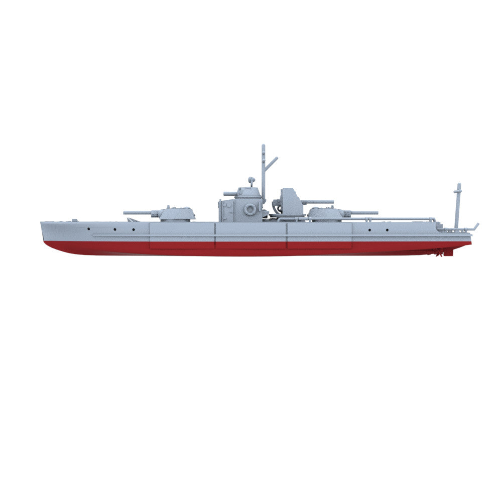 SSMODEL 1/700 Military Model Kit Soviet Pr.1124 Late Modification Full Hull
