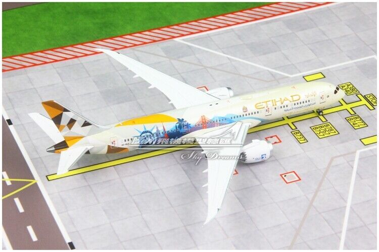 1:400 JC WINGS ETIHAD AIRWAYS BOEING 787-9 Passenger Aircraft Diecast Model