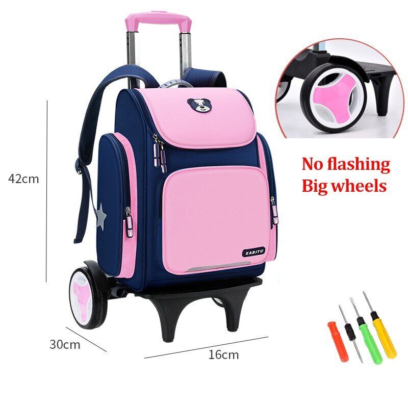 Student School Bag Backpack Bag School Backpack Wheeled Bag Trolley Wheels