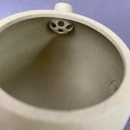 190cc Yixing Zisha Green Clay Original Lvni Handmade Puer Teapot By Fang Qinjun