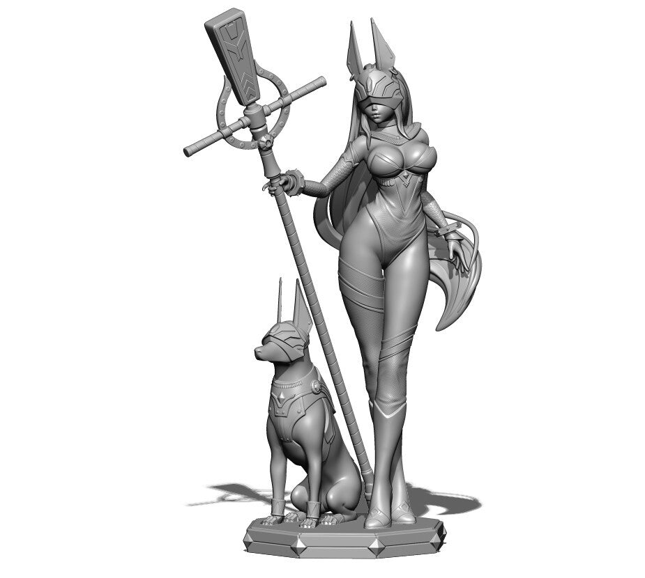 1/24 resin figures model Sexy girl Anubis Unassembled unpainted