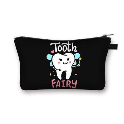 Cartoon Print Cosmetic Case Makeup Bag Organizer Travel Storage Purse 15*13*21CM