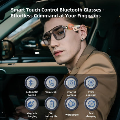 New Fashion Bluetooth Audio Smart Glasses Sunglasses Open Earbuds 2 Speakers