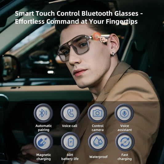 New Fashion Bluetooth Audio Smart Glasses Sunglasses Open Earbuds 2 Speakers