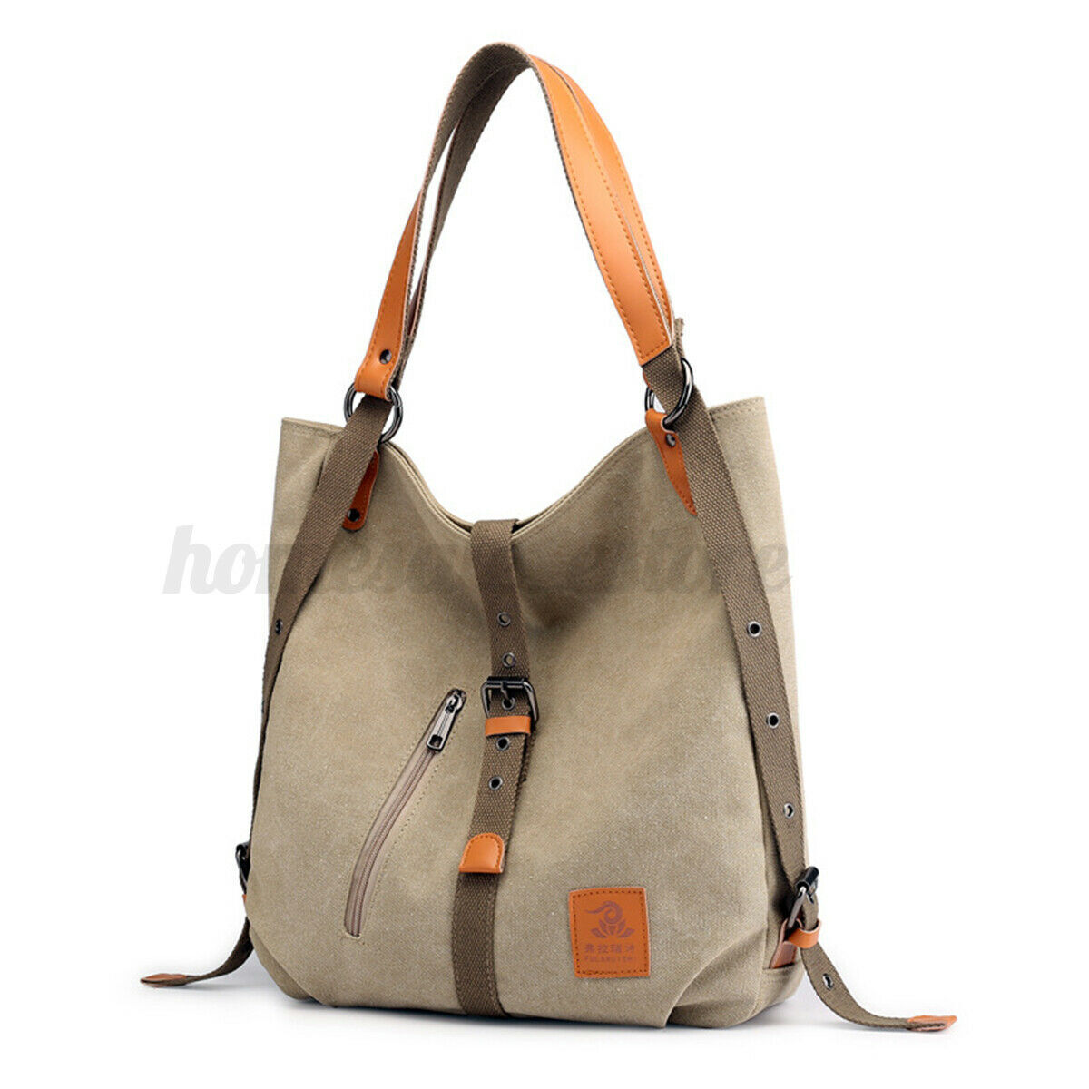 Women Canvas Backpack Shoulder School Bag Messenger Travel Handbag Tote