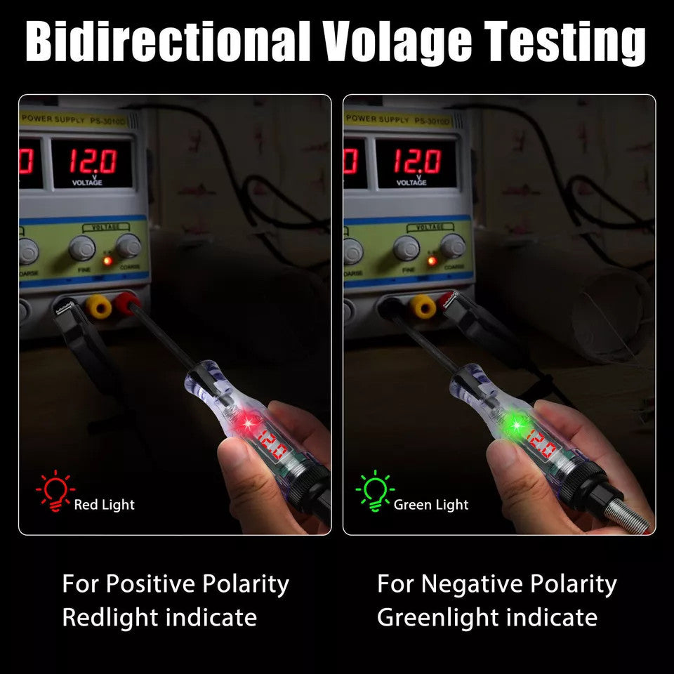 Digital Electric Voltage Circuit Tester Automotive Test Light Car Truck 3-48V US