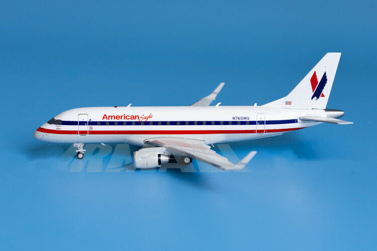 1:200 GeminiJets American Eagle Embraer ERJ-170-1000STD Airplane Diecast Model