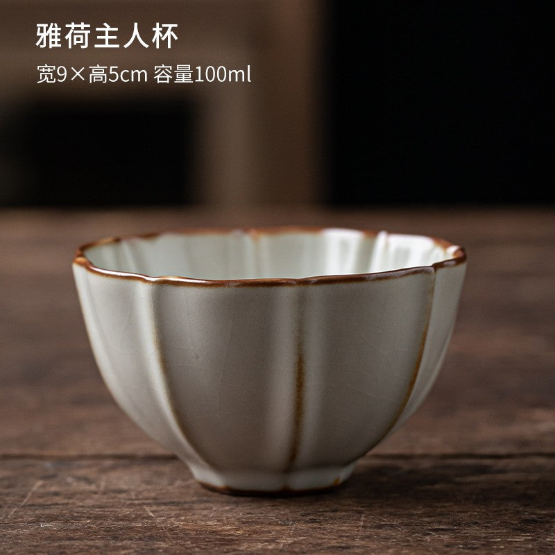 1pc Ru Kiln Master Cup Single Cup Dedicated Ceramic Tea Cup