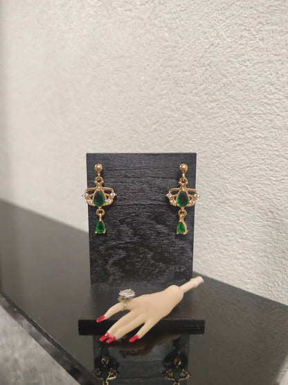 1/6 Female Micro-set Zirconia Teardrop Earrings For 12" Ph Action Figure Body