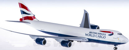 1:200 38CM Hogan BRITISH AIRWAYS WORLD CARGO B747-8F Aircraft ABS Plastic Model