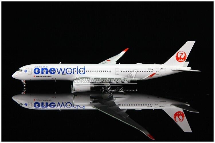 1:400 JC Wings JAPAN AIRLINES Oneworld A350-900 Airplane Flap Down Diecast Model