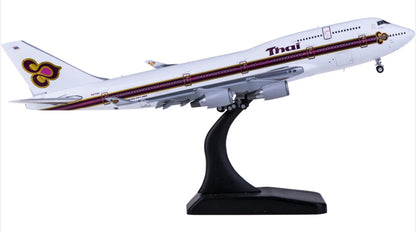 1:400 JC Wings Thai BOEING 747-400 Passenger Airplane Flap Down Diecast Model