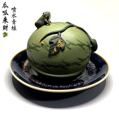 7cm Yixing Tea Pet Handicraft Creative Decorative Ornaments Purple Sand