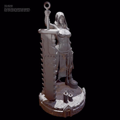 1/24 resin figure model kit Giant Sword Saint 3D Printing Unpainted Unassembled
