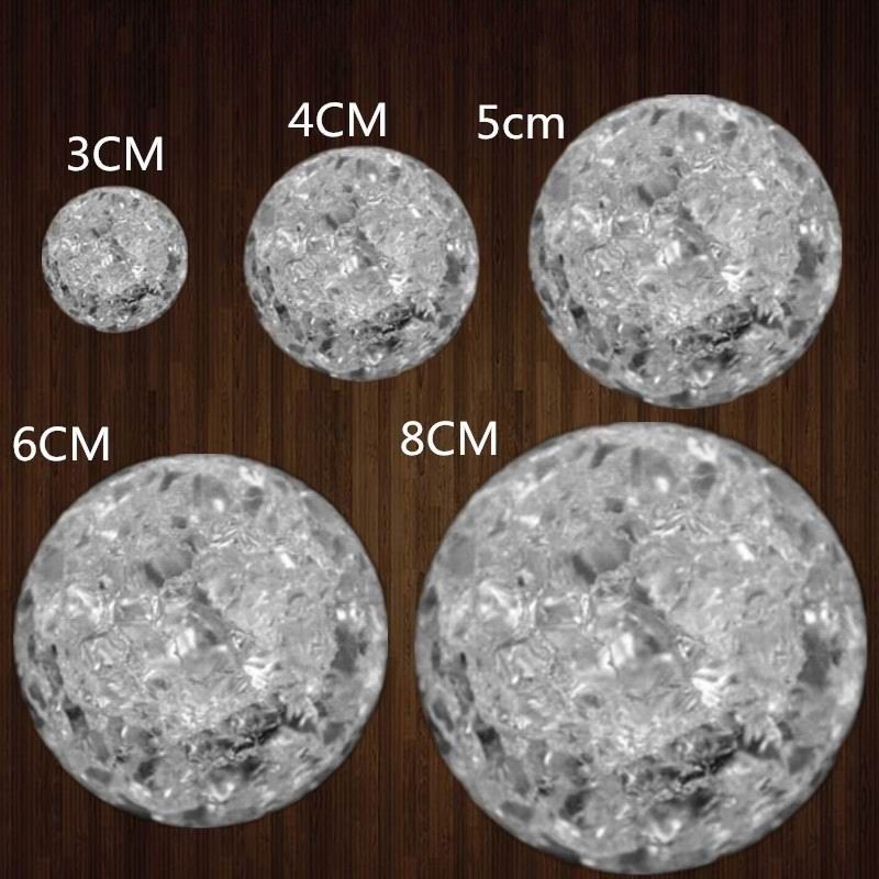 30-50mm Crystal Ice Crack Ball Quartz Marbles Magic Sphere