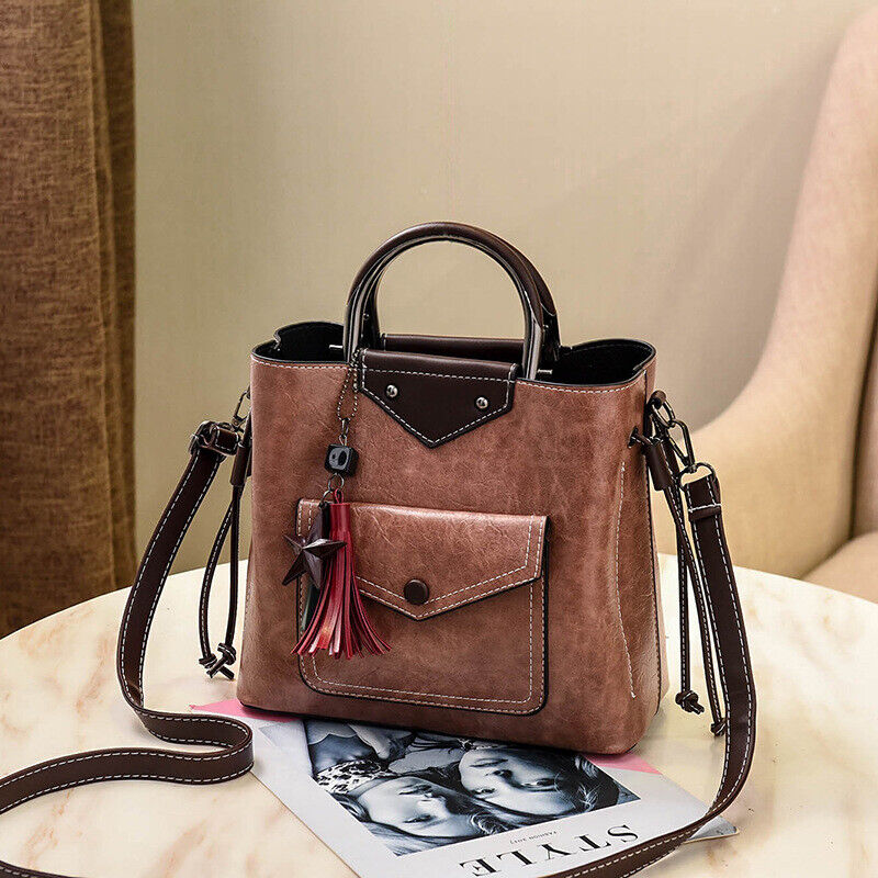 Women PU Leather HandbagBackpack Crossbody Shoulder Travel Bags Rucksack Satchel