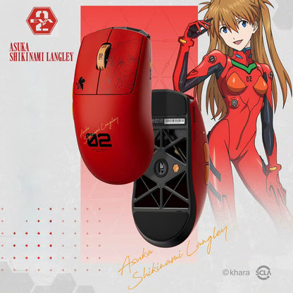 MelGeek × EVANGELION HORUS Wireless Gaming Mouse — PAW3950 30K Dual 8K 300 mAh