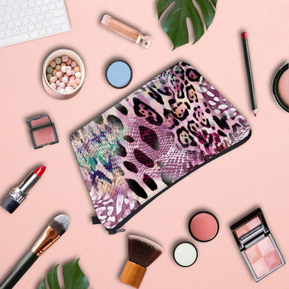 Personalized Pretty Makeup Bag Leopard Print Cosmetic Bags Multifunction Travel