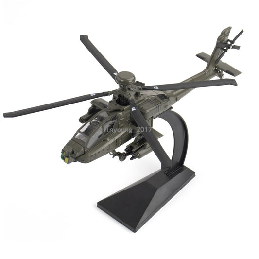 Boeing AH-64 Apache Helicopter Model Diecast Military Toy Airplane for Boys Kids